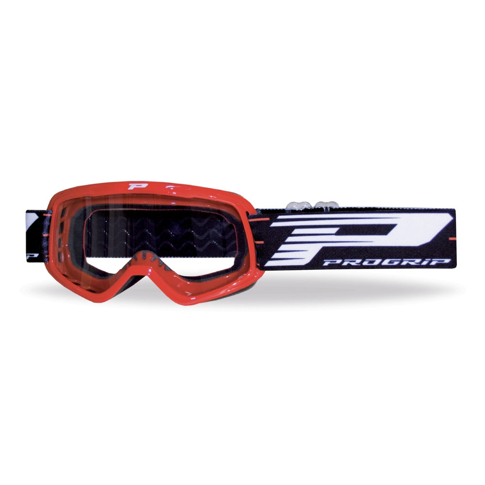 MASCHERA PRO GRIP CH KID - ROSSA LENTE TRASPARENTE