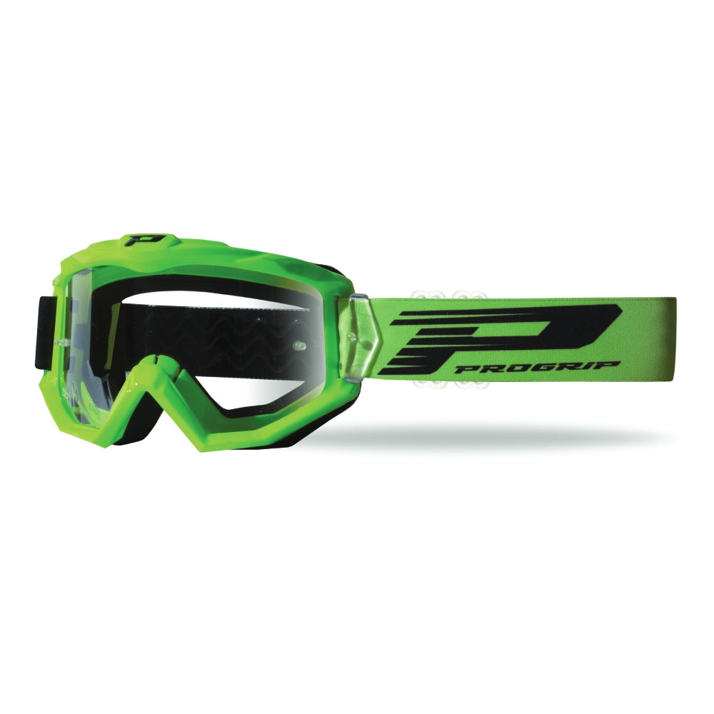 MASCHERA PRO GRIP ATZAKI - VERDE LENTE TRASPARENTE